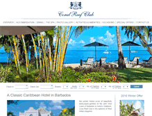 Tablet Screenshot of coralreefbarbados.com
